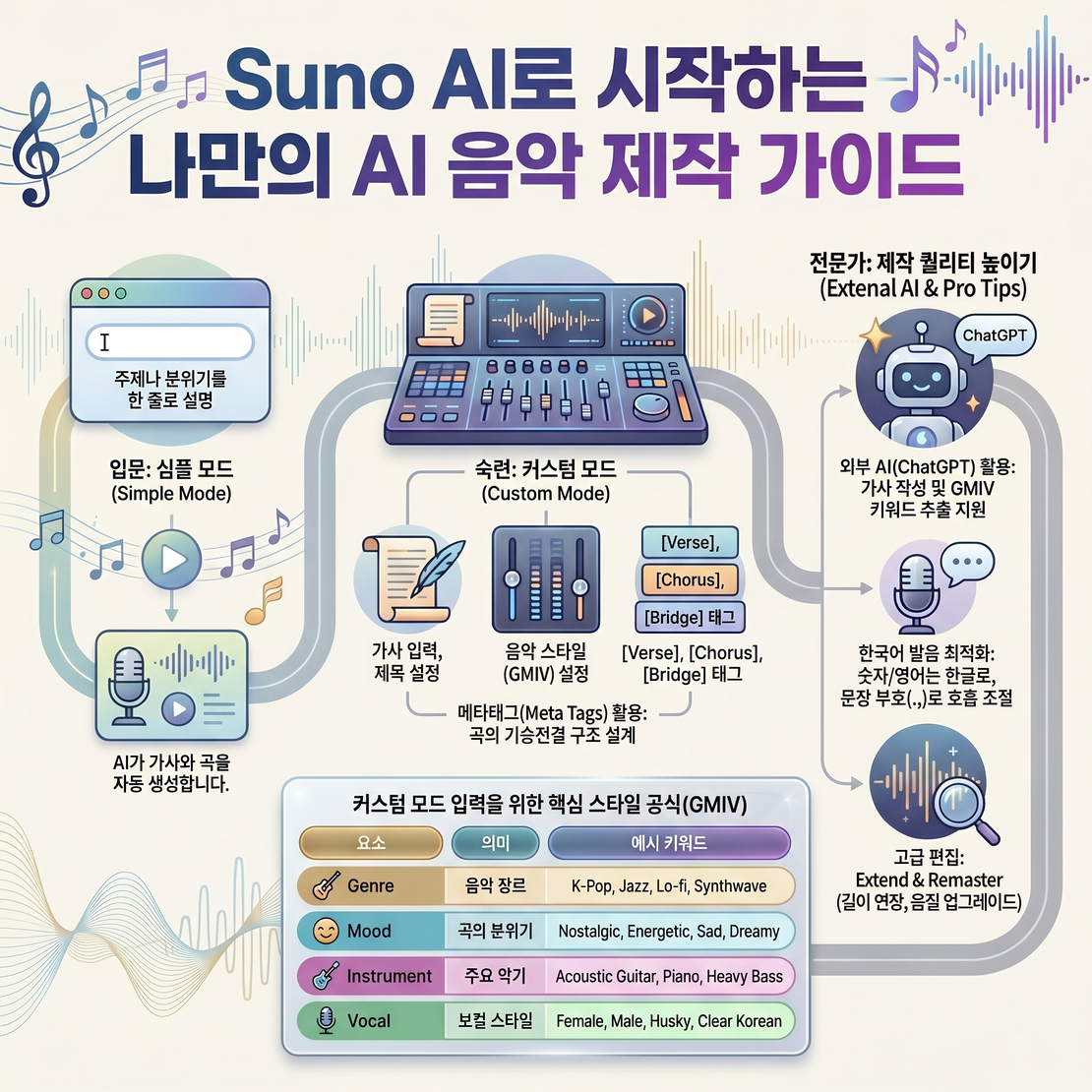 Suno AI 가이드(Simple Version)