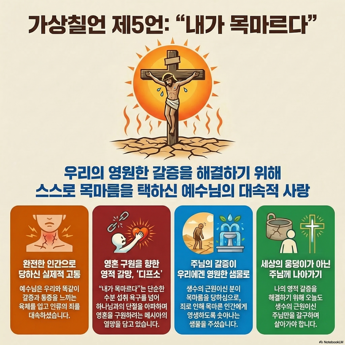 가상칠언 5 - 내가 목마르다